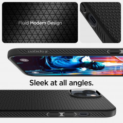 Kryt Spigen  Liquid Air na Apple iPhone 14 Matná čierna