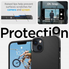 Kryt Spigen  Liquid Air na Apple iPhone 14 Matná čierna