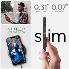 Kryt Spigen  Liquid Air na Apple iPhone 14 Matná čierna