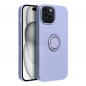 Kryt Silicone ring na Apple iPhone 15 Fialový (Violet)