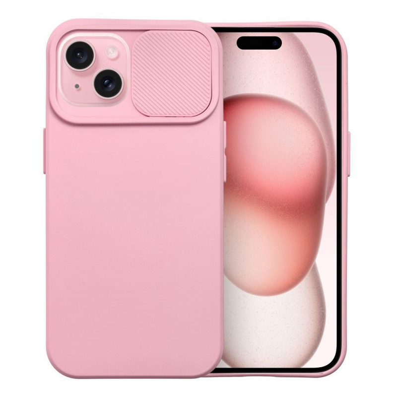 Kryt Slide na Apple iPhone 15 Svetlo ružový