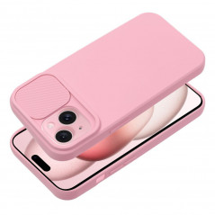 Kryt Slide na Apple iPhone 15 Svetlo ružový
