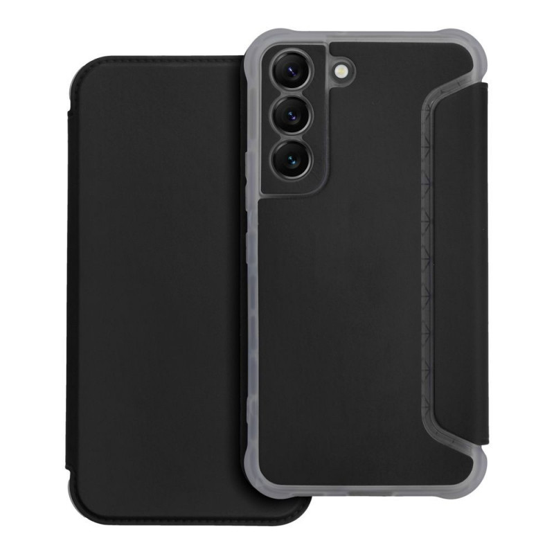 Peňaženkové puzdro Piano Book na Samsung Galaxy S22 Čierny