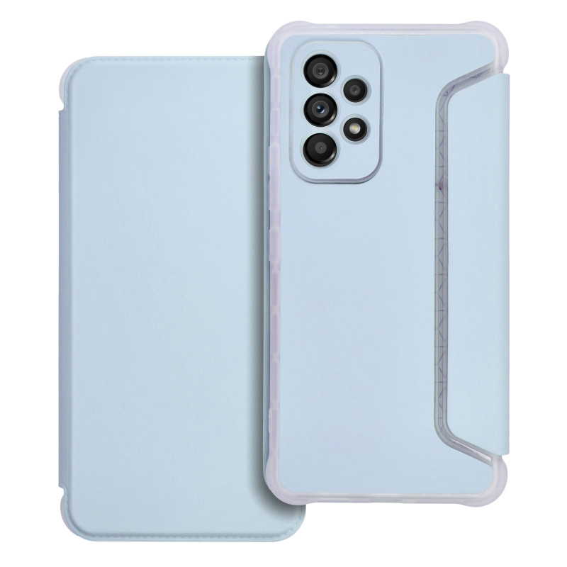 Peňaženkové puzdro Piano Book na Samsung Galaxy A52 LTE Svetlo modrý