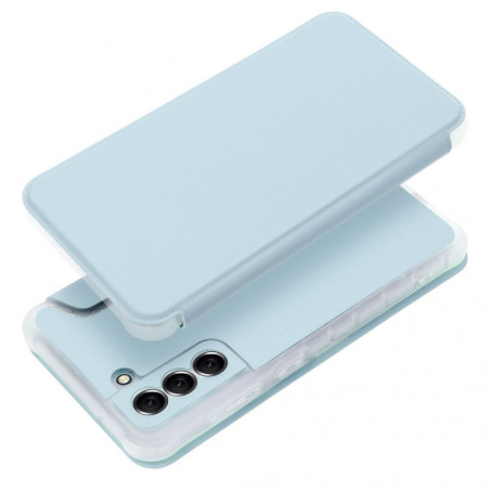 Peňaženkové puzdro Piano Book na Samsung Galaxy S21 FE 5G Svetlo modrý
