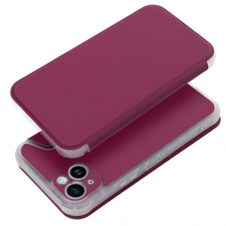 Peňaženkové puzdro Piano Book na Apple iPhone 14 Plus Purpurový