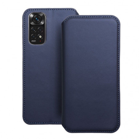 Peňaženkové puzdro Dual Pocket book na XIAOMI Redmi Note 11S Tmavší modrý