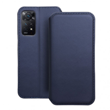 Peňaženkové puzdro Dual Pocket book na XIAOMI Redmi Note 11 Pro 5G Tmavší modrý 