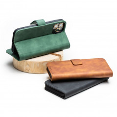 Peňaženkové puzdro TENDER Book na Apple iPhone 14 Pro Max Zelený