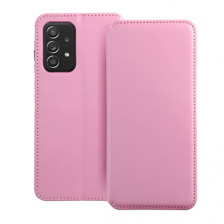 Peňaženkové puzdro Dual Pocket book na Samsung Galaxy A52 5G Svetlo ružový