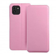 Peňaženkové puzdro Dual Pocket book na Samsung Galaxy A03 Svetlo ružový