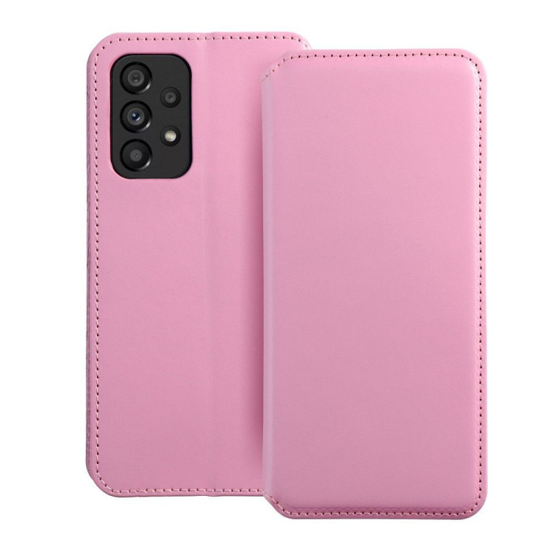 Peňaženkové puzdro Dual Pocket book na Samsung Galaxy A53 5G Svetlo ružový 
