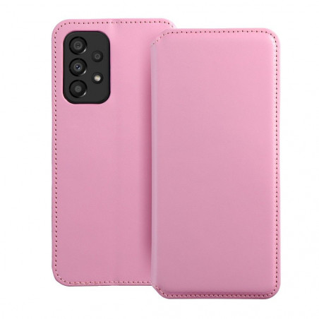 Peňaženkové puzdro Dual Pocket book na Samsung Galaxy A33 Svetlo ružový