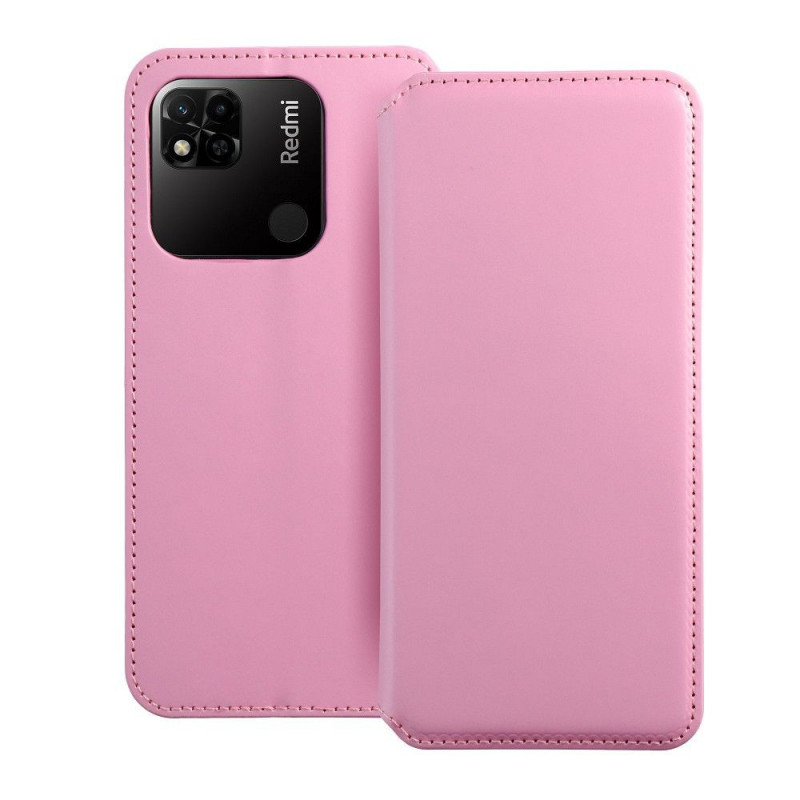 Peňaženkové puzdro Dual Pocket book na XIAOMI Redmi 10A Svetlo ružový 