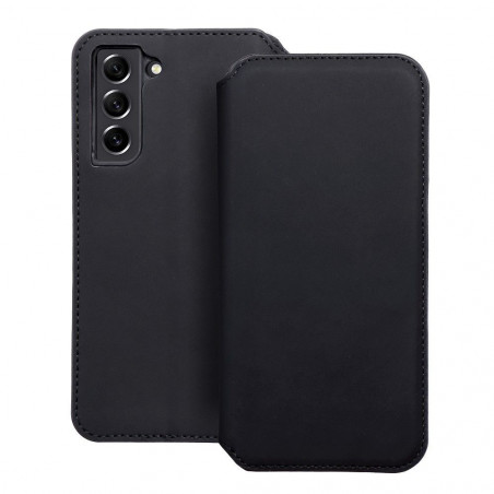 Peňaženkové puzdro Dual Pocket book na Samsung Galaxy S21 FE 5G Čierny