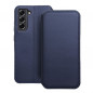 Peňaženkové puzdro Dual Pocket book na Samsung Galaxy S21 FE 5G Tmavší modrý 