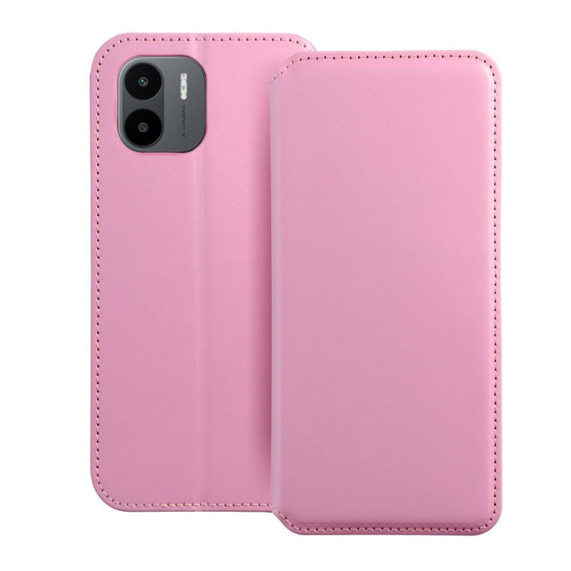Peňaženkové puzdro Dual Pocket book na XIAOMI Redmi A2 Svetlo ružový 