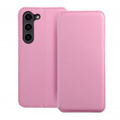 Peňaženkové puzdro Dual Pocket book na Samsung Galaxy S23 5G Svetlo ružový