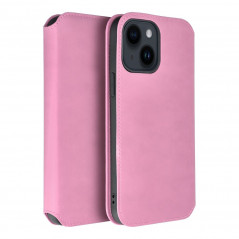 Peňaženkové puzdro Dual Pocket book na Apple iPhone 14 Svetlo ružový