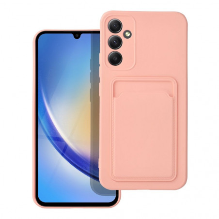 Kryt Card na Samsung Galaxy A34 Ružový