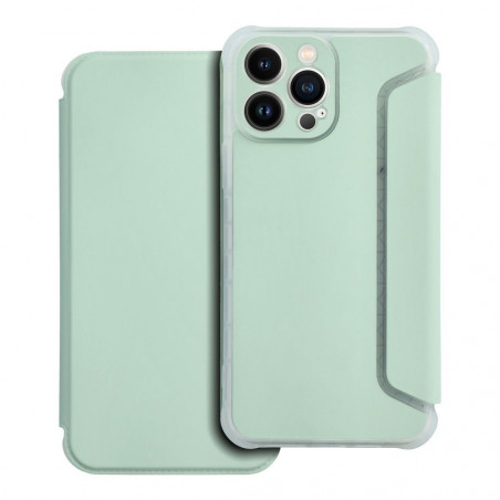 Peňaženkové puzdro Piano Book na Apple iPhone 13 Pro Max Svetlo zelený
