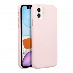 Kryt Leather Mag Cover na Apple iPhone 11 Elegant MagSAFE Pieskovo ružový