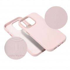 Kryt Leather Mag Cover na Apple iPhone 11 Elegant  MagSAFE  Pieskovo ružový