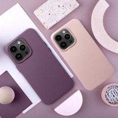 Kryt Leather Mag Cover na Apple iPhone 11 Elegant  MagSAFE  Pieskovo ružový