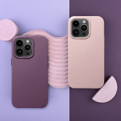 Kryt Leather Mag Cover na Apple iPhone 11 Elegant  MagSAFE  Pieskovo ružový