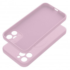 Kryt Silicone Mag Cover na Apple iPhone 12 Pro MagSAFE Ružový