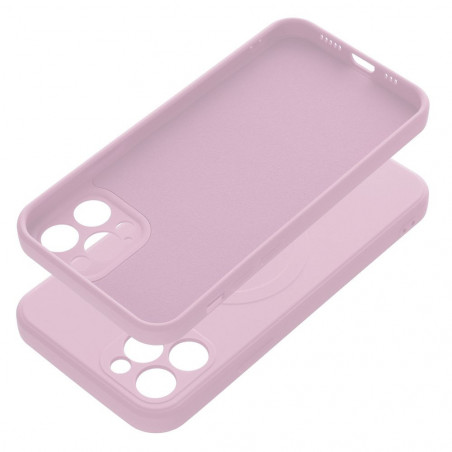 Kryt Silicone Mag Cover na Apple iPhone 12 Pro MagSAFE Ružový