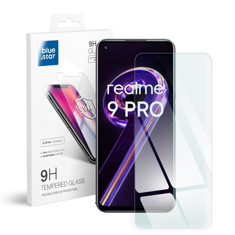 Ochranné sklo Blue Star 9H na realme 9 Pro 5G Transparentný 