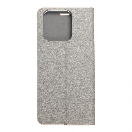 Peňaženkové puzdro LUNA Book Gold na XIAOMI Redmi 10C Elegant Strieborný
