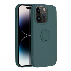 Kryt Silicone ring na Apple iPhone 14 Pro Zelený