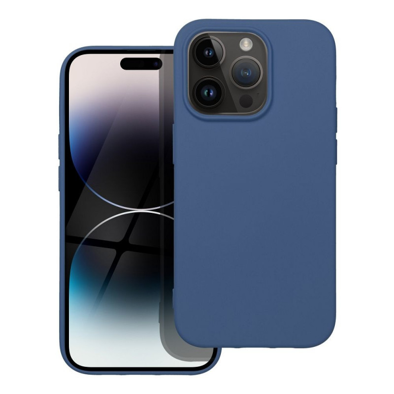 Kryt Silicone na Apple iPhone 14 Pro Elegant  Modrý