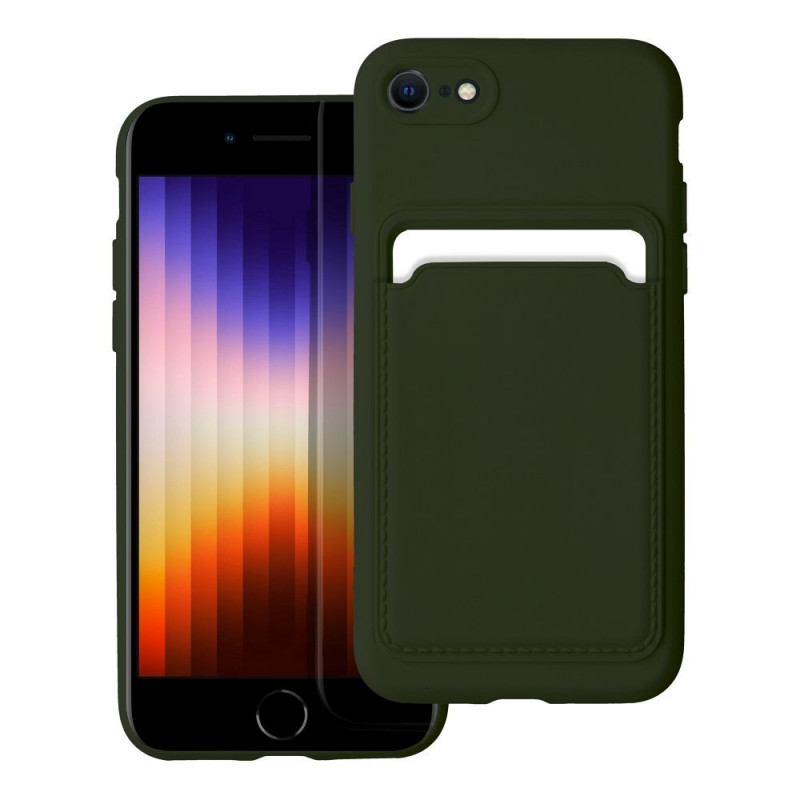 Kryt Card na Apple iPhone SE 2022 5G Zelený