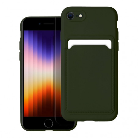 Kryt Card na Apple iPhone SE 2022 5G Zelený
