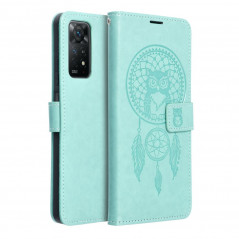 Peňaženkové puzdro MEZZO Book na XIAOMI Redmi Note 11 Pro 5G Lapač snov  Zelený