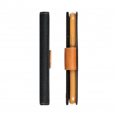 Peňaženkové puzdro CANVAS Book na Apple iPhone 14 Čierny