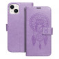 Peňaženkové puzdro MEZZO Book na Apple iPhone 14 Plus Lapač snov  Fialový (Purple)