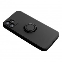 Kryt Silicone ring na Apple iPhone 14 Pro Čierny