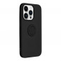 Kryt Silicone ring na Apple iPhone 14 Pro Čierny