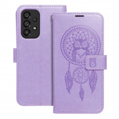 Peňaženkové puzdro MEZZO Book na XIAOMI Redmi Note 11S Lapač snov Fialový (Purple)