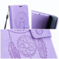Peňaženkové puzdro MEZZO Book na Samsung Galaxy S20 FE 5G 2022 Lapač snov  Fialový (Purple)