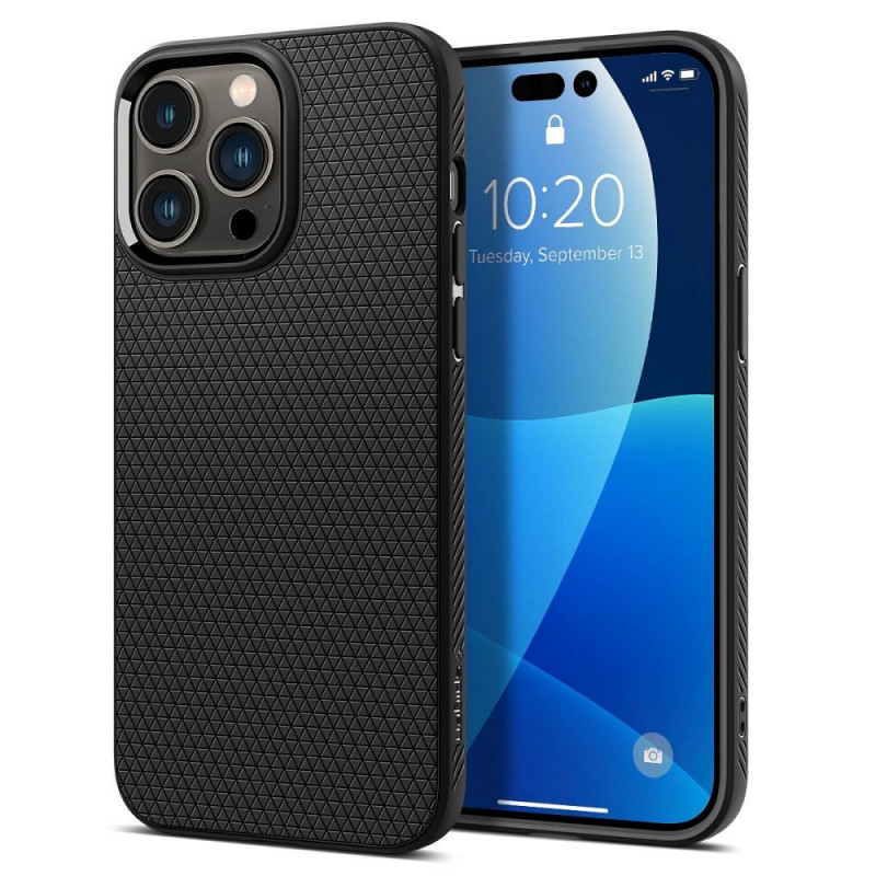 Kryt Spigen  Liquid Air na Apple iPhone 14 Pro Max Matná čierna