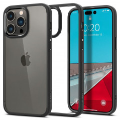 Kryt Spigen Ultra Hybrid na Apple iPhone 14 Pro Max Krištáľovo čistý  Matná čierna