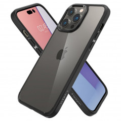 Kryt Spigen Ultra Hybrid na Apple iPhone 14 Pro Max Krištáľovo čistý  Matná čierna