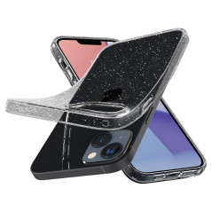 Kryt Spigen Liquid Crystal na Apple iPhone 14 Plus Krištáľovo čistý  Trblietavý kryštál