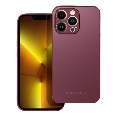 Kryt Roar Matte Glass na Apple iPhone X Štýlový  Vinovo červený