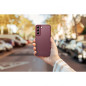 Kryt Roar Matte Glass na Samsung Galaxy A12 Štýlový  Vinovo červený